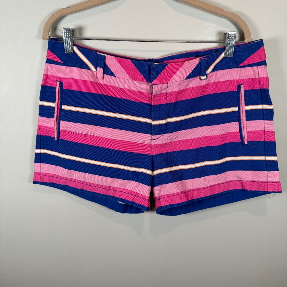 STYLUS Pink and Blue Striped Shorts in Great Condition Size 12